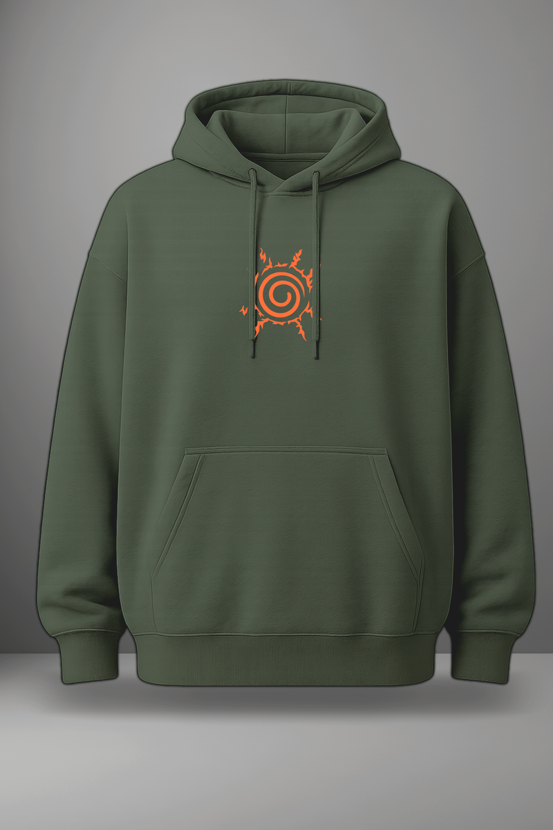 Oversize суичър Naruto – Awaken – Зелен
