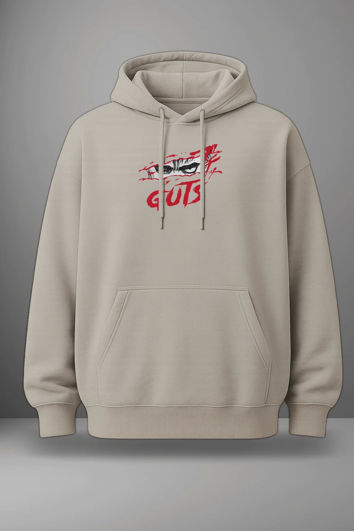 Oversize суичър Guts – Black Swordsman – Бежов