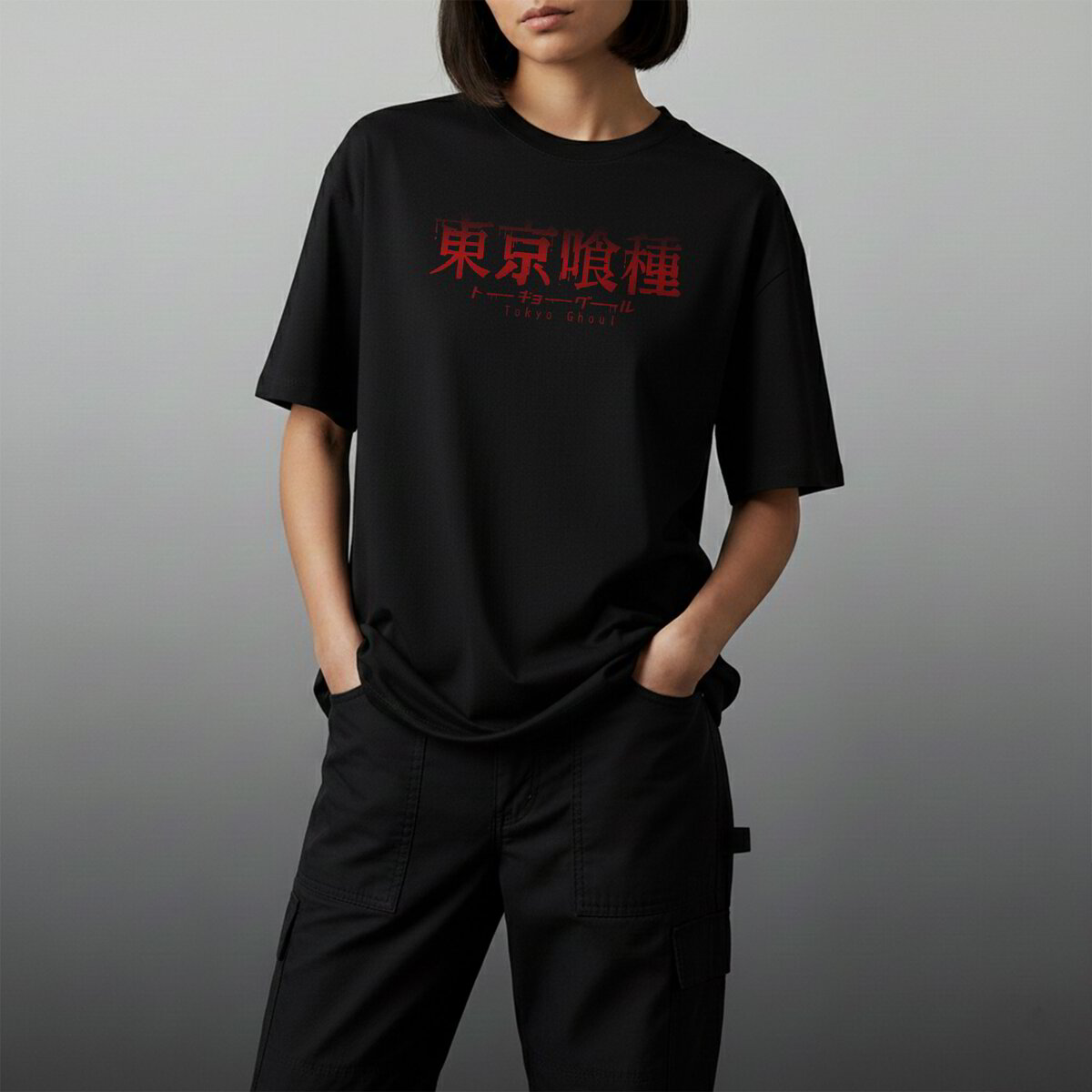 Oversize тениска Kaneki – Dark Surge