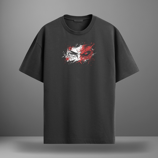 Oversize тениска Eren Yeager – Red