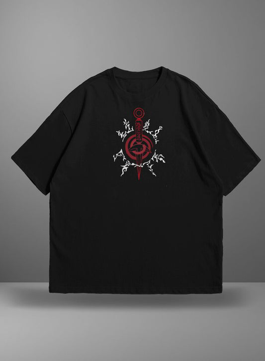 Oversize тениска Minato Namikaze – Red