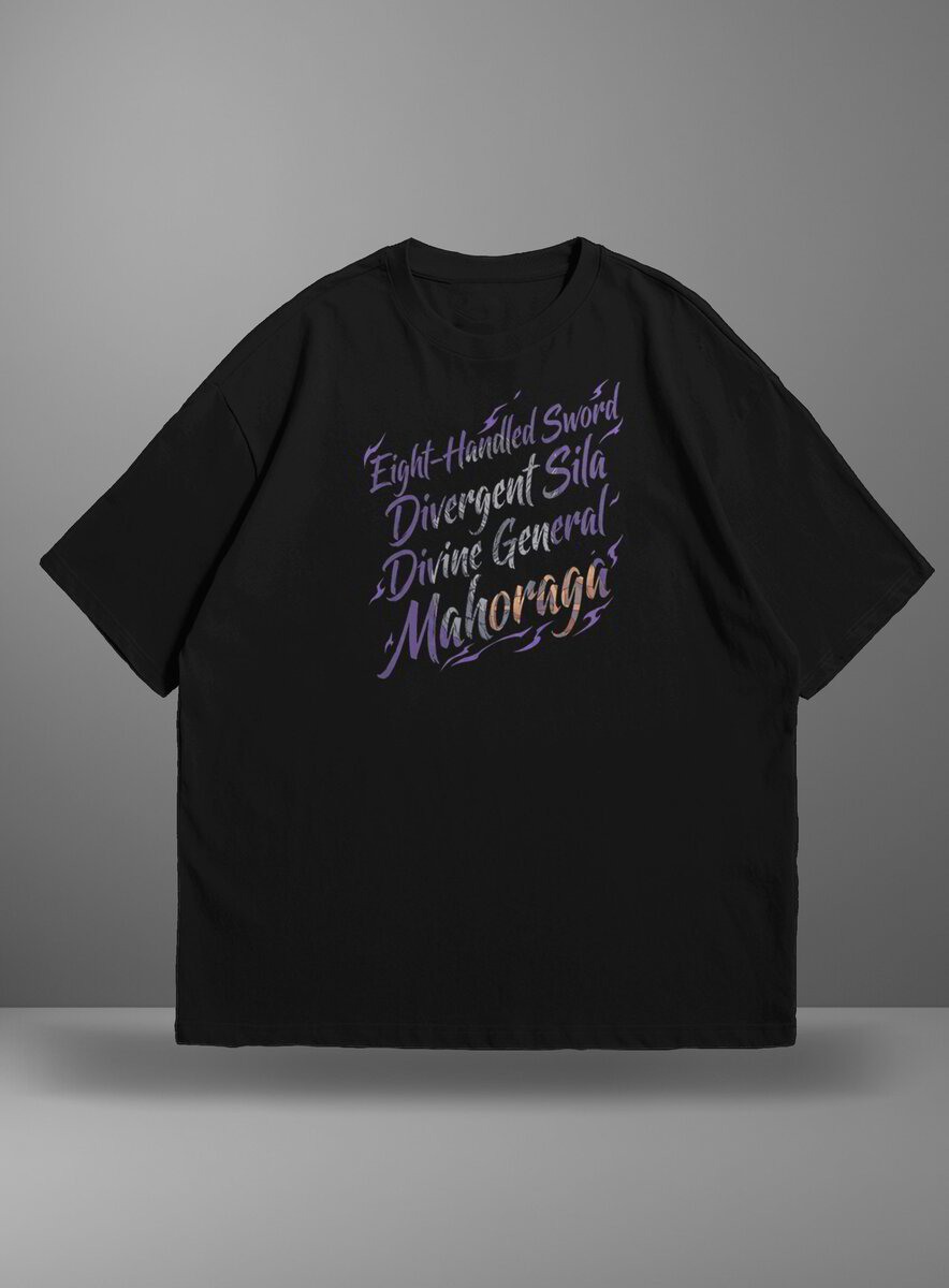 Oversize тениска Mahoraga – Purple