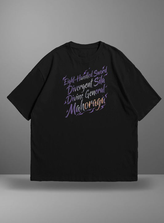 Oversize тениска Mahoraga – Purple