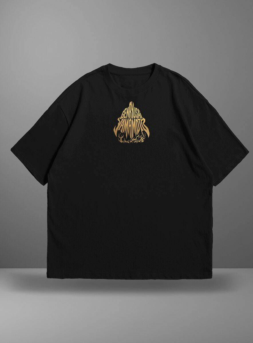 Oversize тениска Genryusai Yamamoto – Golden Flames