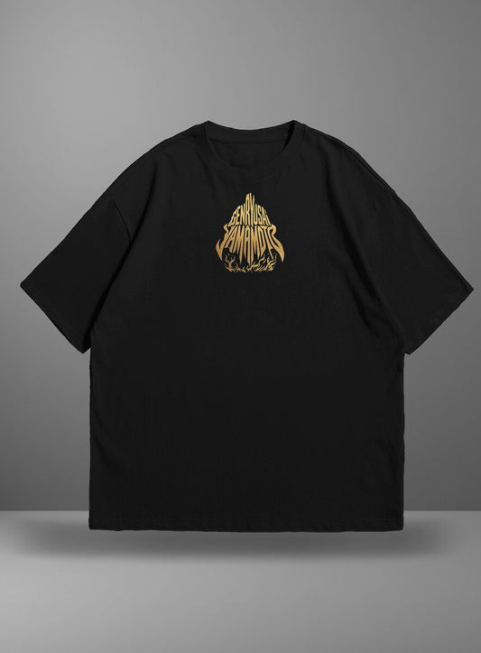 Oversize тениска Genryusai Yamamoto – Golden Flames