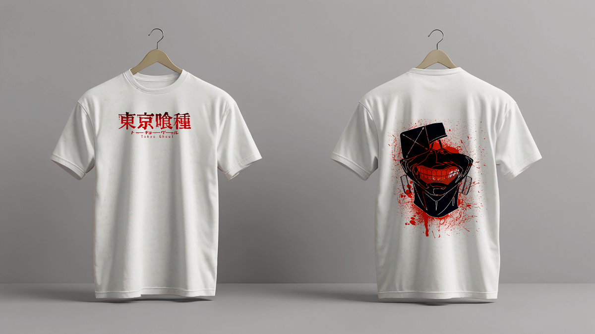 Тениска Kaneki – Dark Surge – Бял