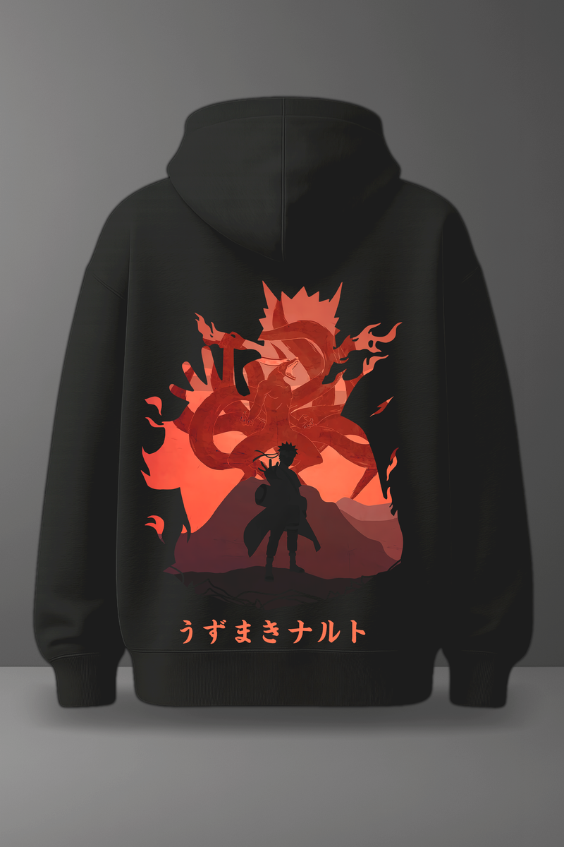 Oversize суичър Naruto – Awaken – Черен