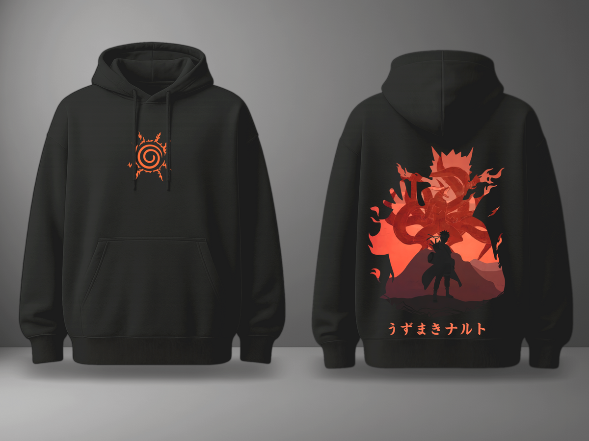 Oversize суичър Naruto – Awaken – Черен