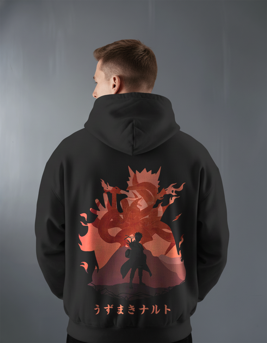 Oversize суичър Naruto – Awaken – Черен