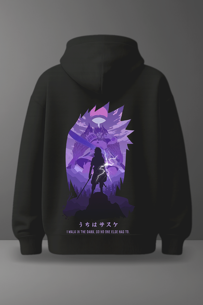 Oversize суичър Sasuke – Shadow Resolve – Черен