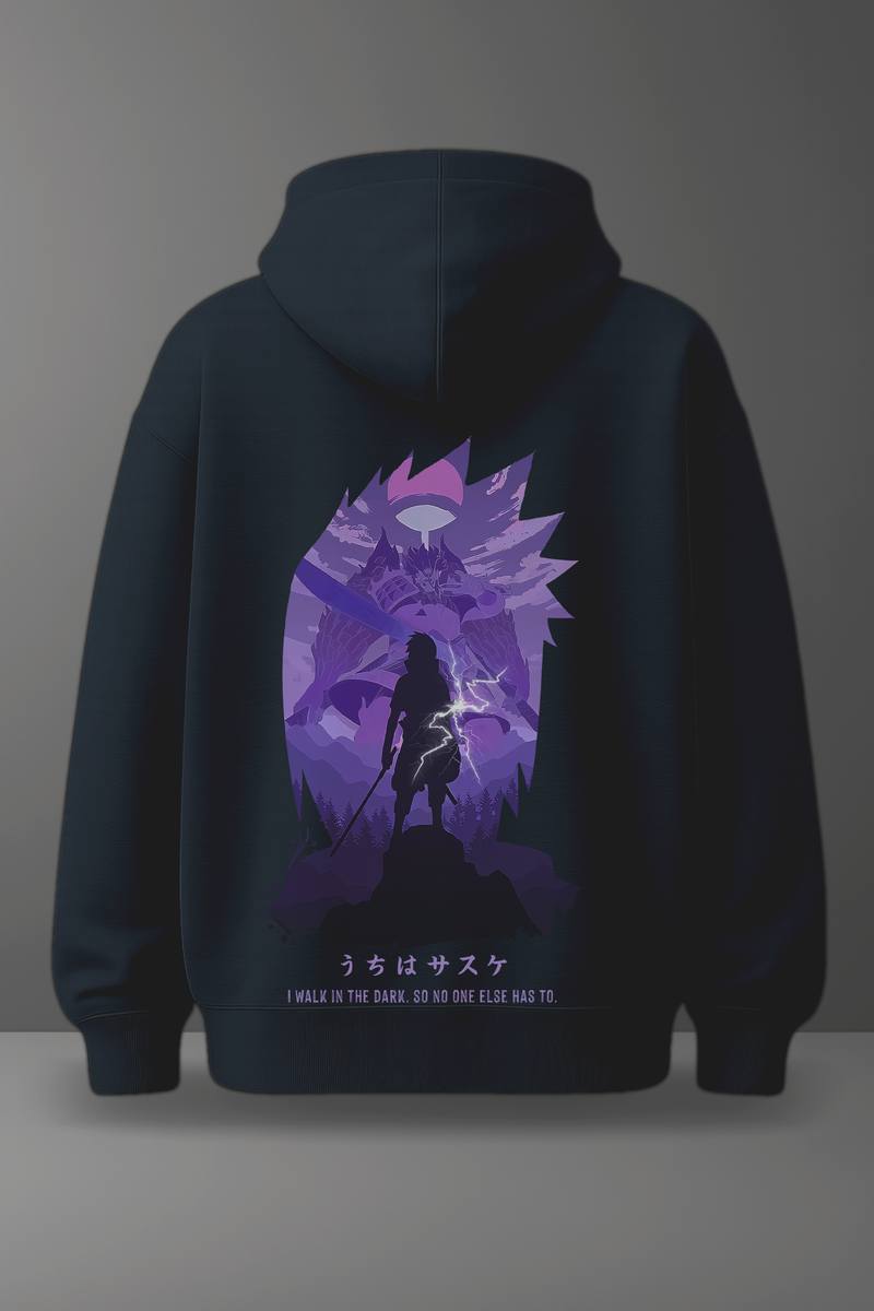 Oversize суичър Sasuke – Shadow Resolve – Син