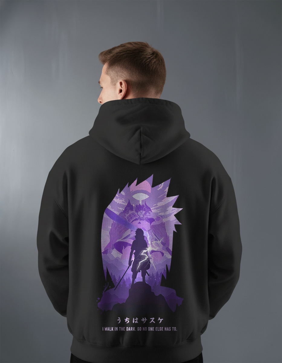 Oversize суичър Sasuke – Shadow Resolve – Черен