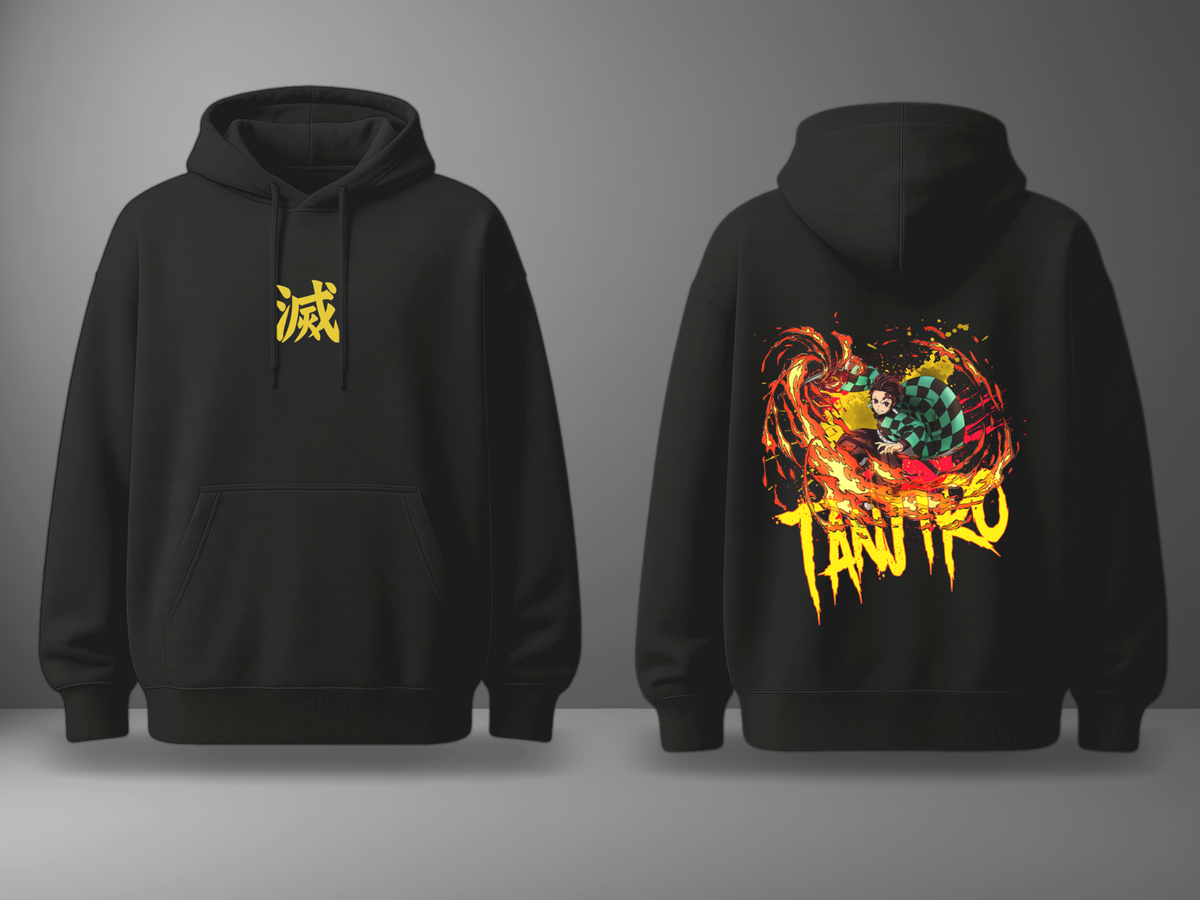 Oversize суичър Tanjiro – Oversized – Breathe Flame
