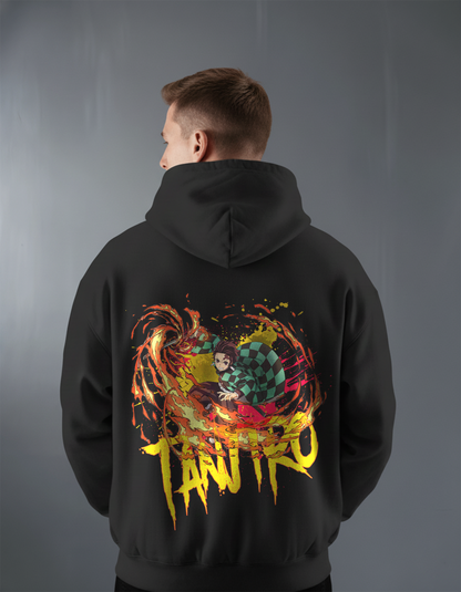 Oversize суичър Tanjiro – Oversized – Breathe Flame