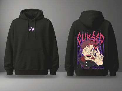 Oversize суичър Itadori/Sukuna – Curse Breaker – Черен