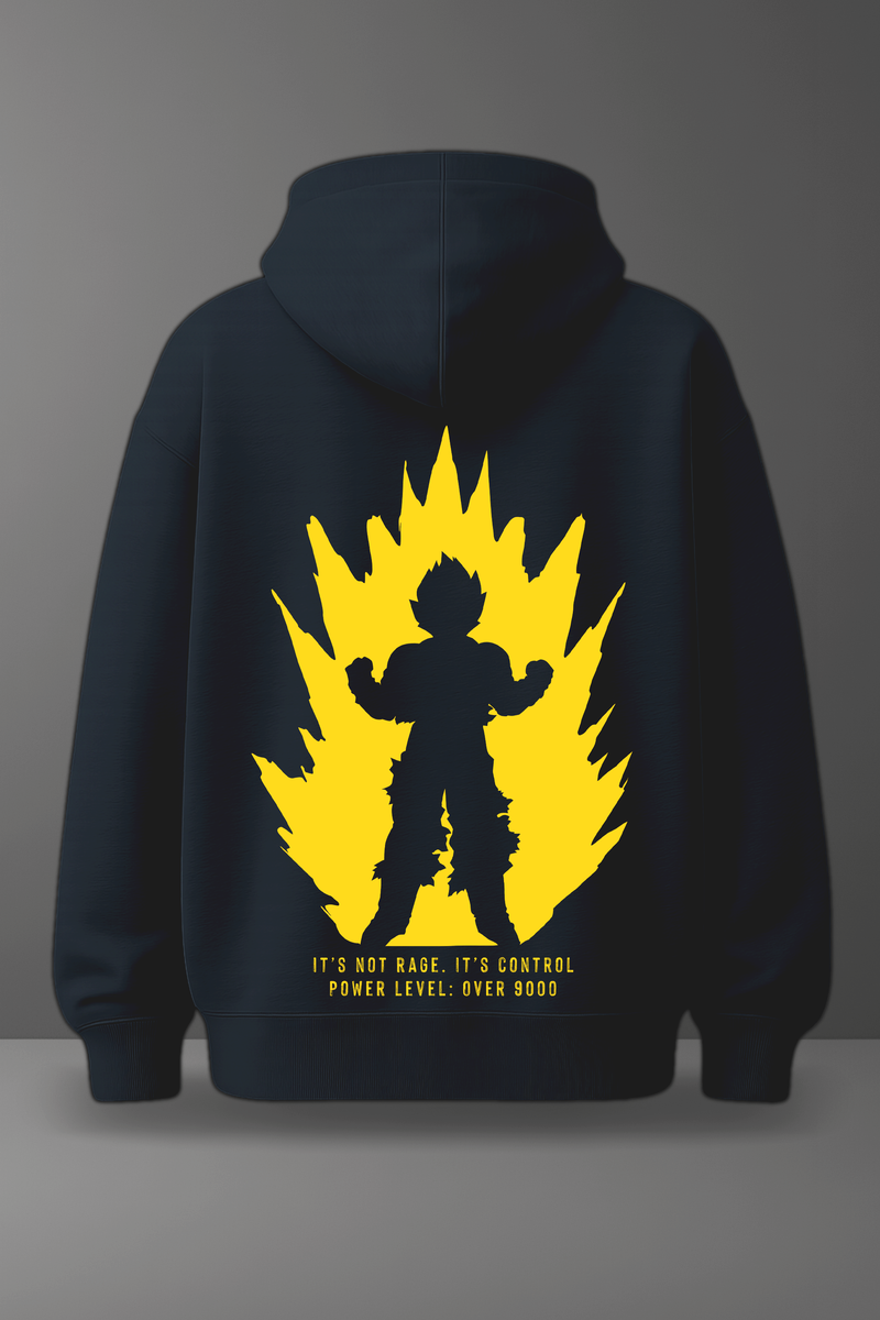 Oversize суичър Goku – Over 9000 – Син