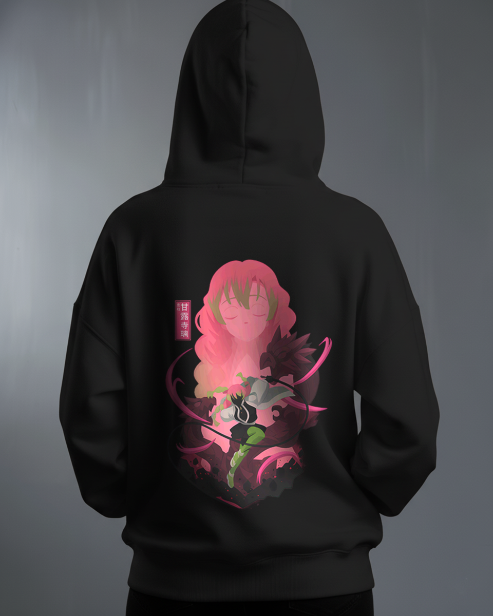 Oversize суичър Mitsuri Kanroji – Love’s Strength – Черен