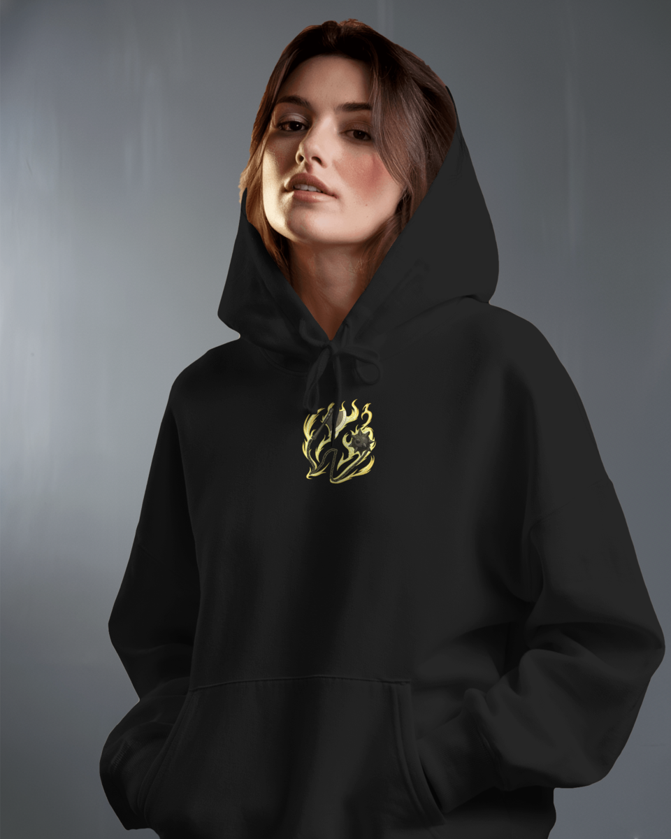 Oversize суичър Gyomei Himejima – Stone Guardian – Черен