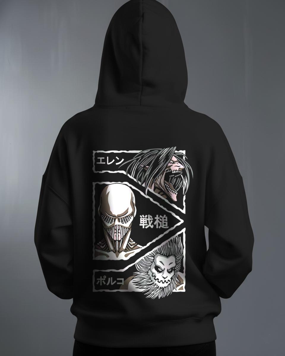 Oversize суичър AoT Titans