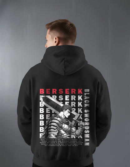 Oversize суичър Guts – Black Swordsman – Черен