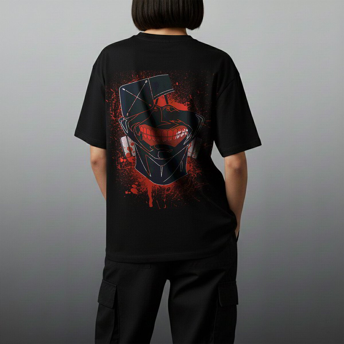 Oversize тениска Kaneki – Dark Surge