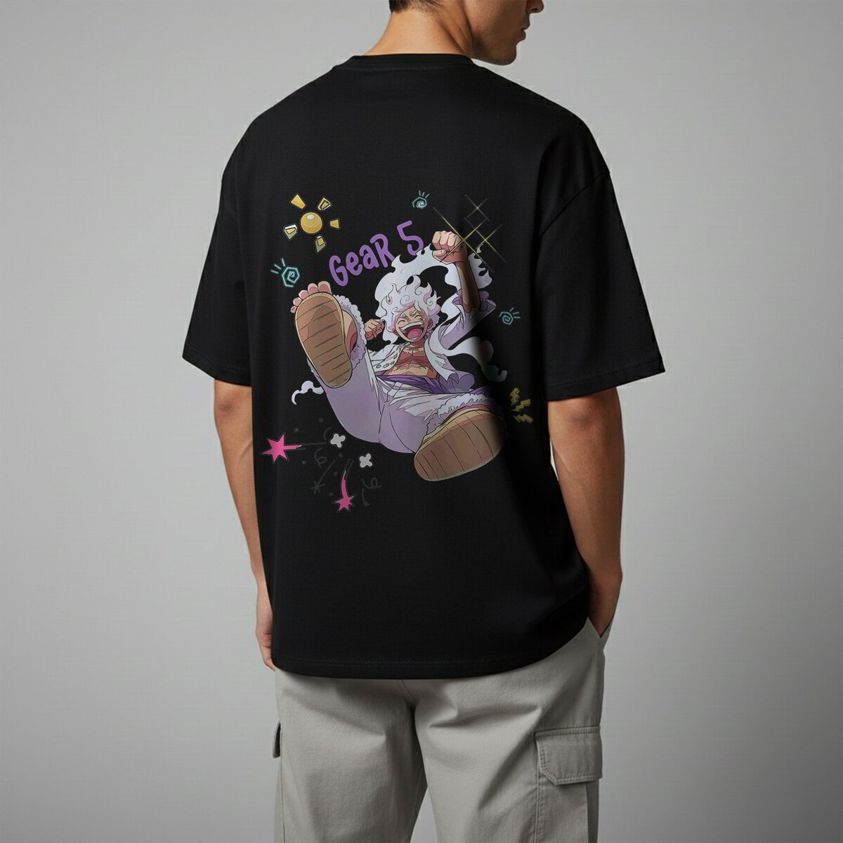 Oversize тениска Luffy – Gear 5