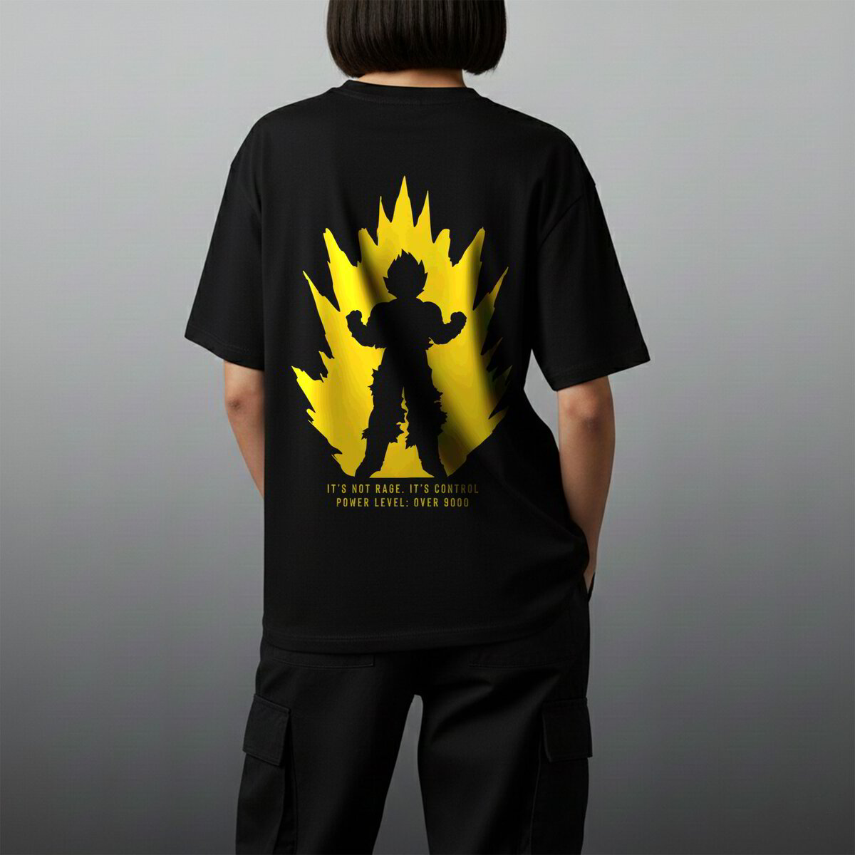 Oversize тениска Goku – Over 9000