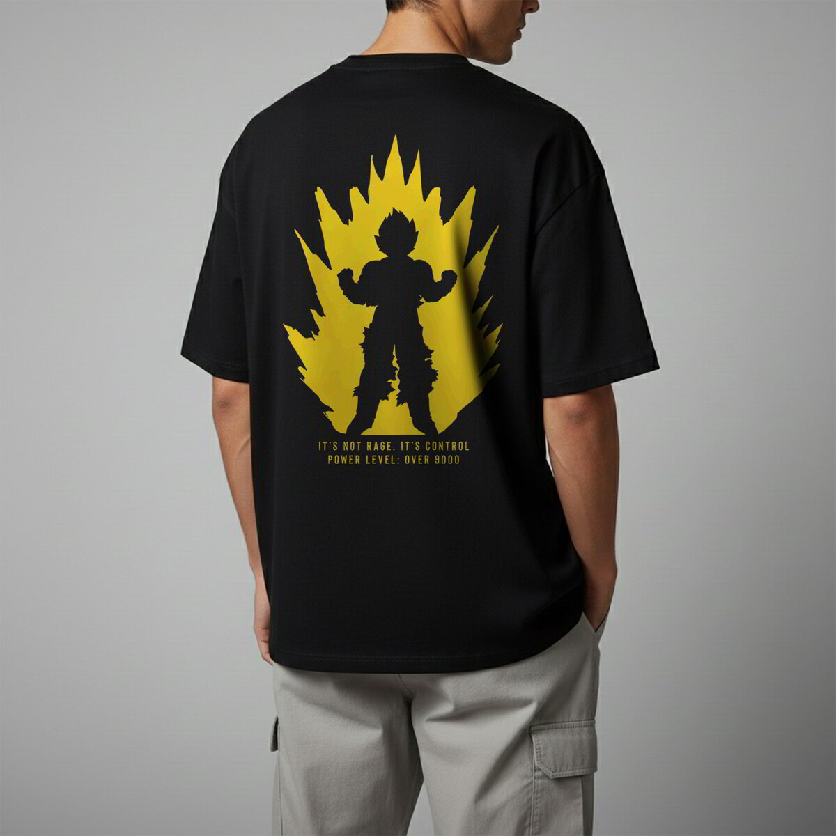Oversize тениска Goku – Over 9000