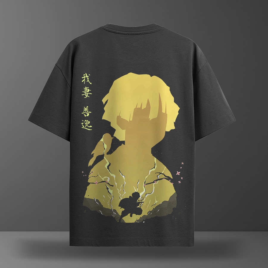 Oversize тениска Zenitsu – Thunderclap Flash