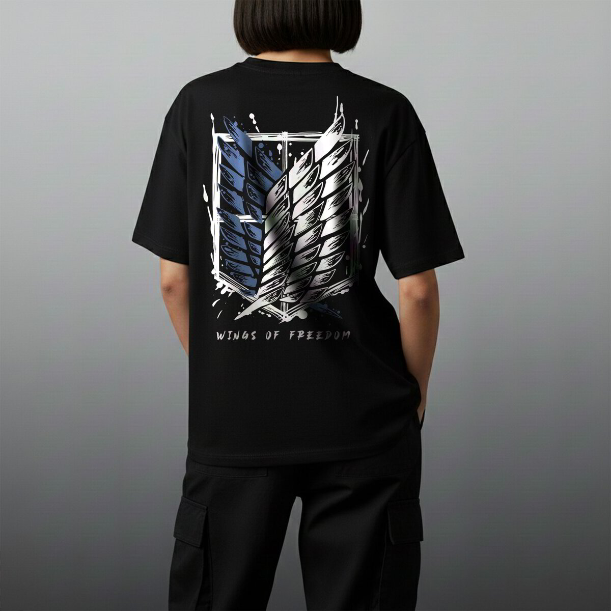 Oversize тениска Survey Corps – Tatakae