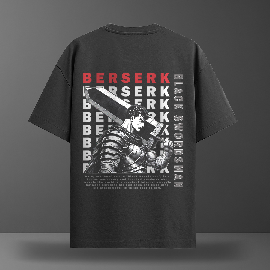 Oversize тениска Guts – Black Swordsman