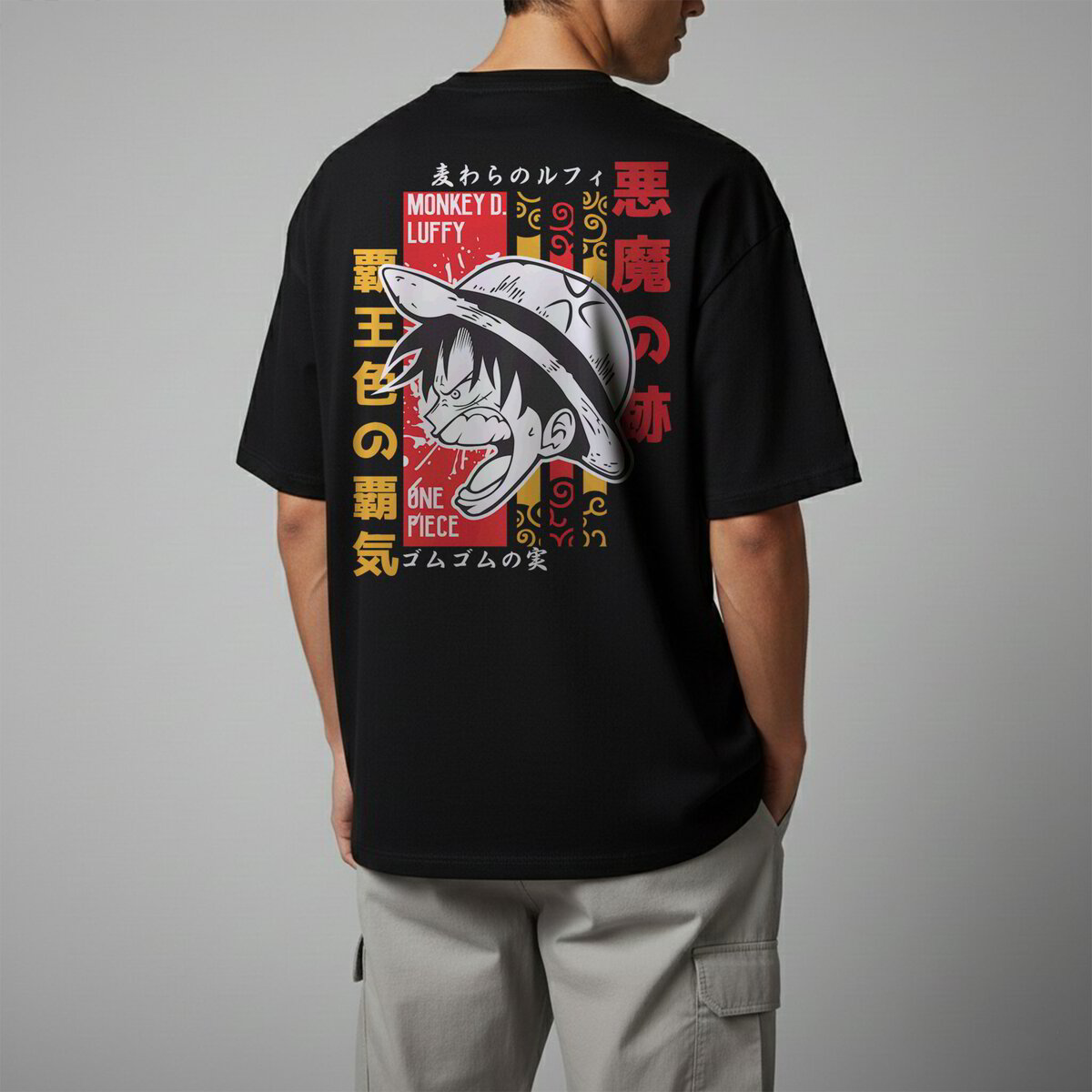 Oversize тениска Luffy