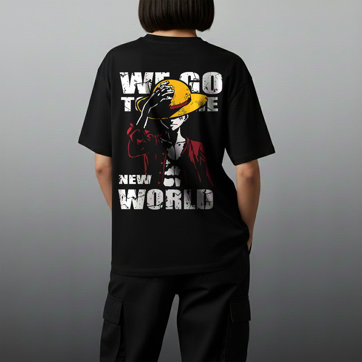 Oversize тениска Luffy – We go to the new world