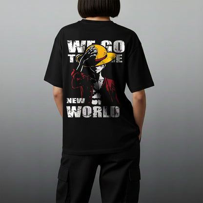 Oversize тениска Luffy – We go to the new world