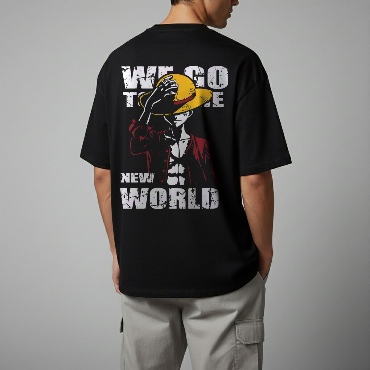 Oversize тениска Luffy – We go to the new world