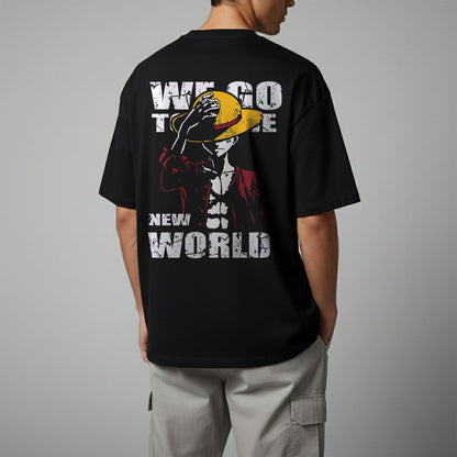 Oversize тениска Luffy – We go to the new world