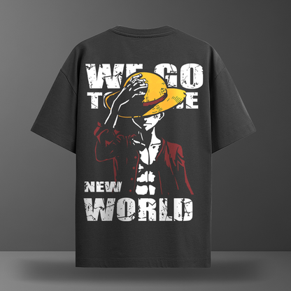 Oversize тениска Luffy – We go to the new world