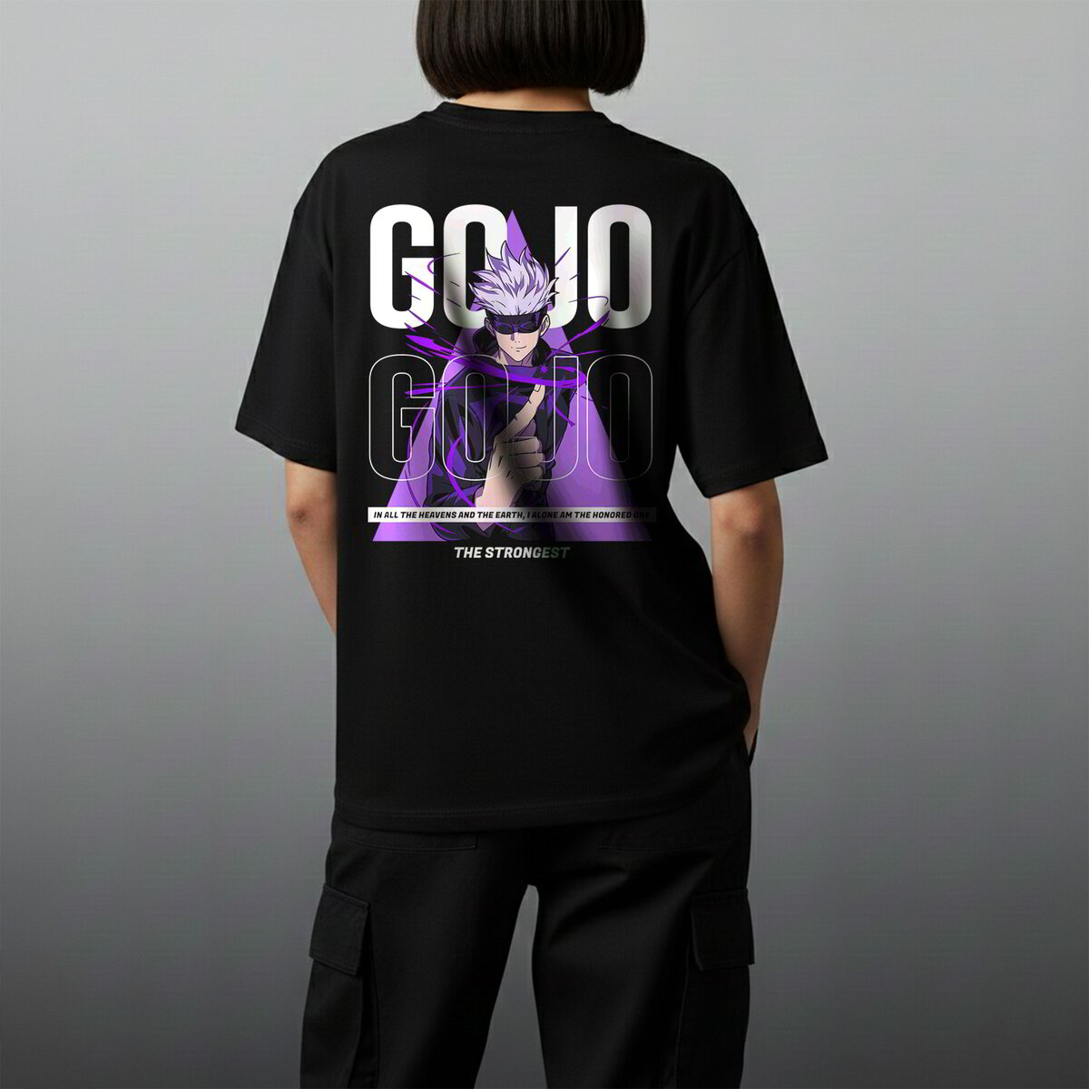 Oversize тениска Gojo – The Strongest Sorcerer