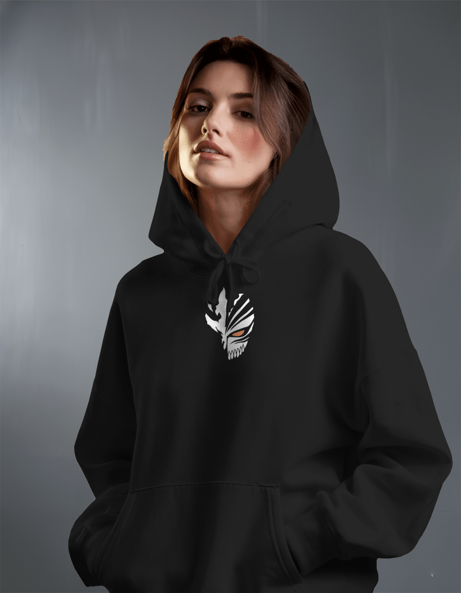 Oversize суичър Ichigo – Hollow Mask – Черен