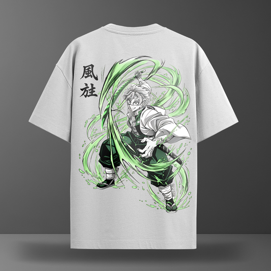 Oversize тениска Sanemi Shinazugawa