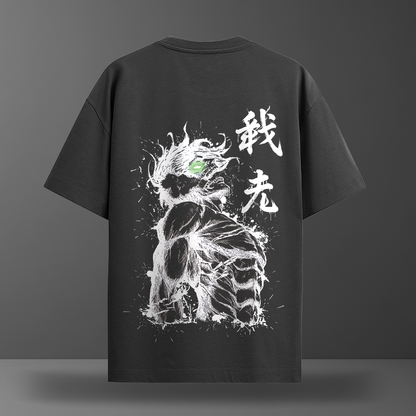 Oversize тениска Eren Yeager – Tatakae – Черен