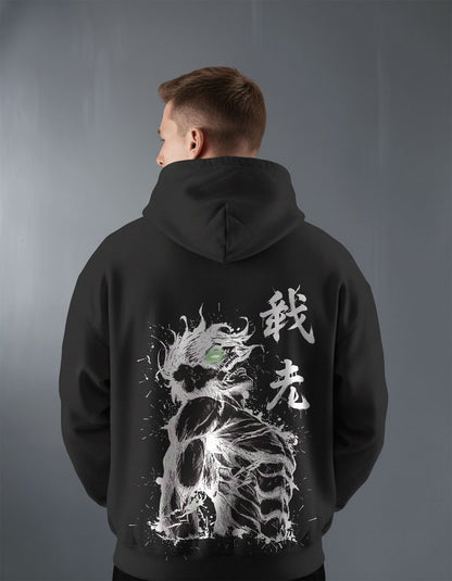 Oversize суичър Eren Yeager – Tatakae – Черен