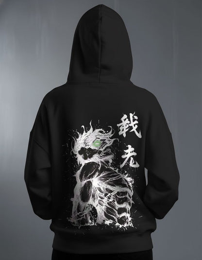 Oversize суичър Eren Yeager – Tatakae – Черен