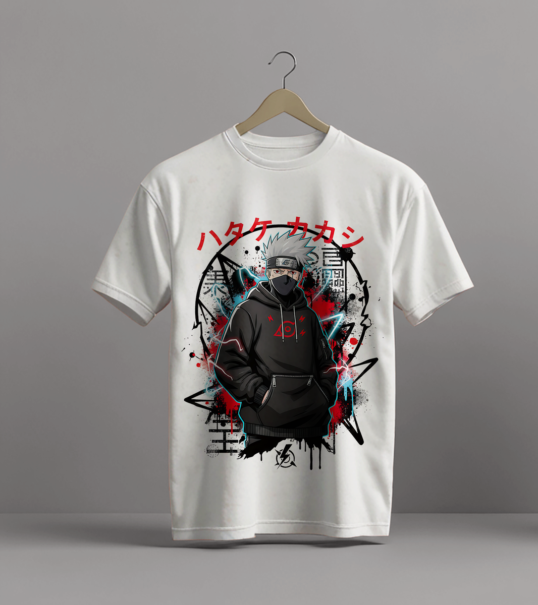 Тениска Kakashi – Бял