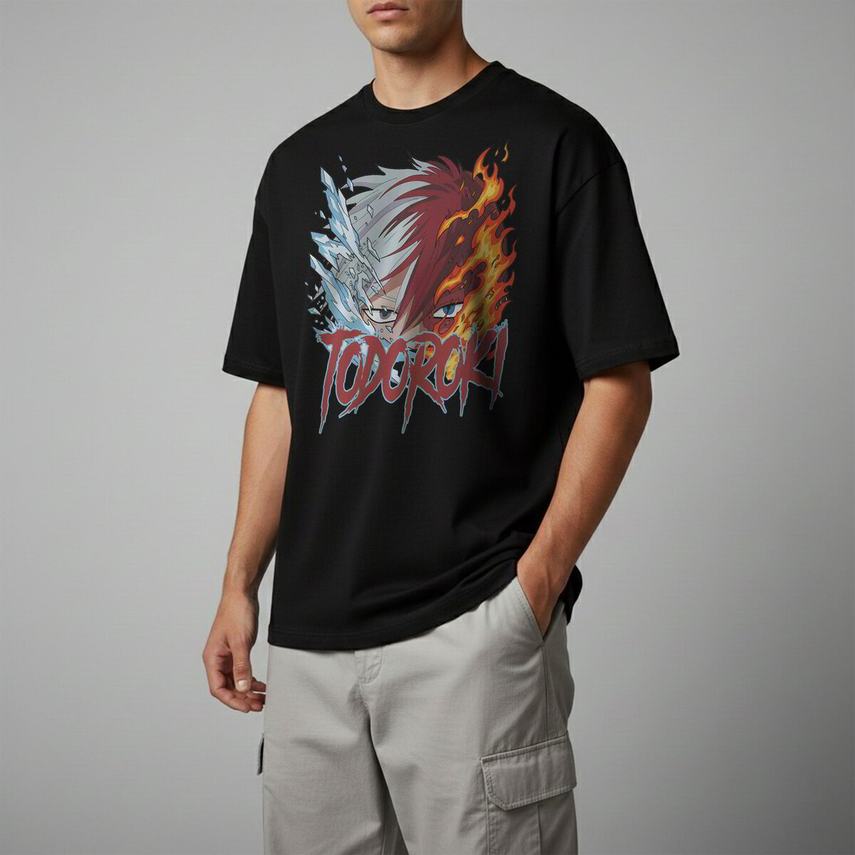 Oversize тениска Shoto Todoroki