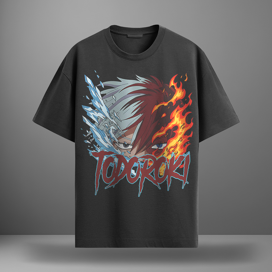Oversize тениска Shoto Todoroki
