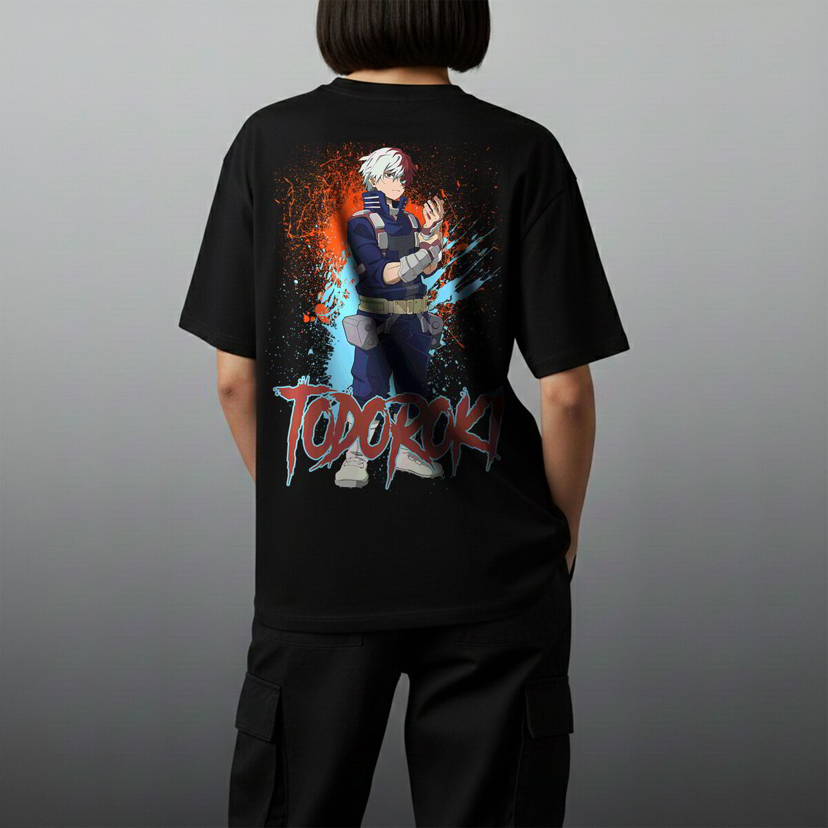 Oversize тениска Shoto Todoroki
