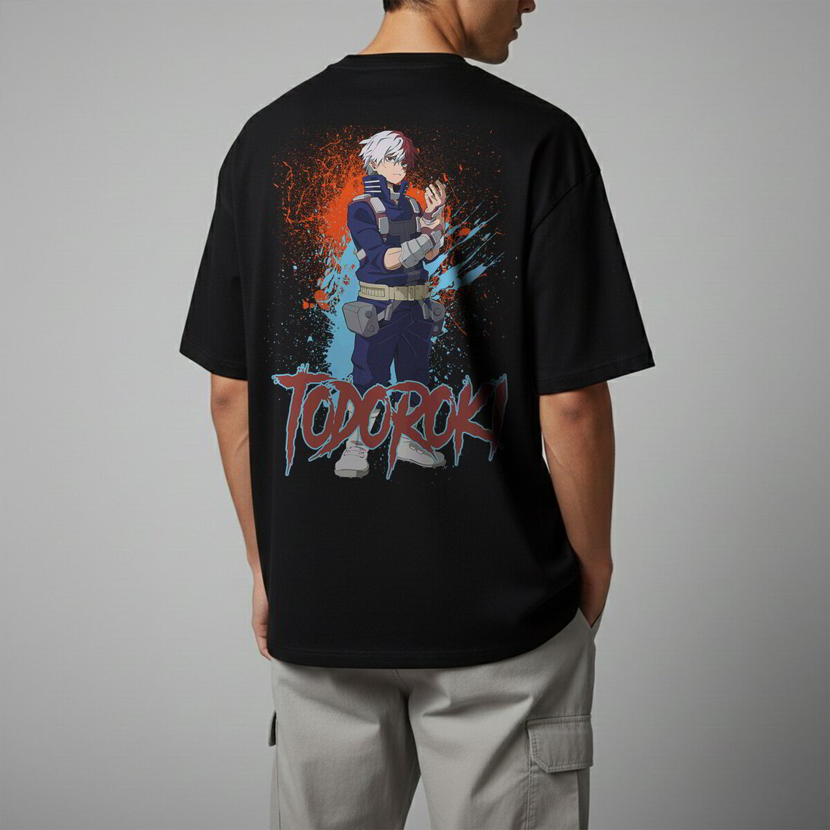 Oversize тениска Shoto Todoroki