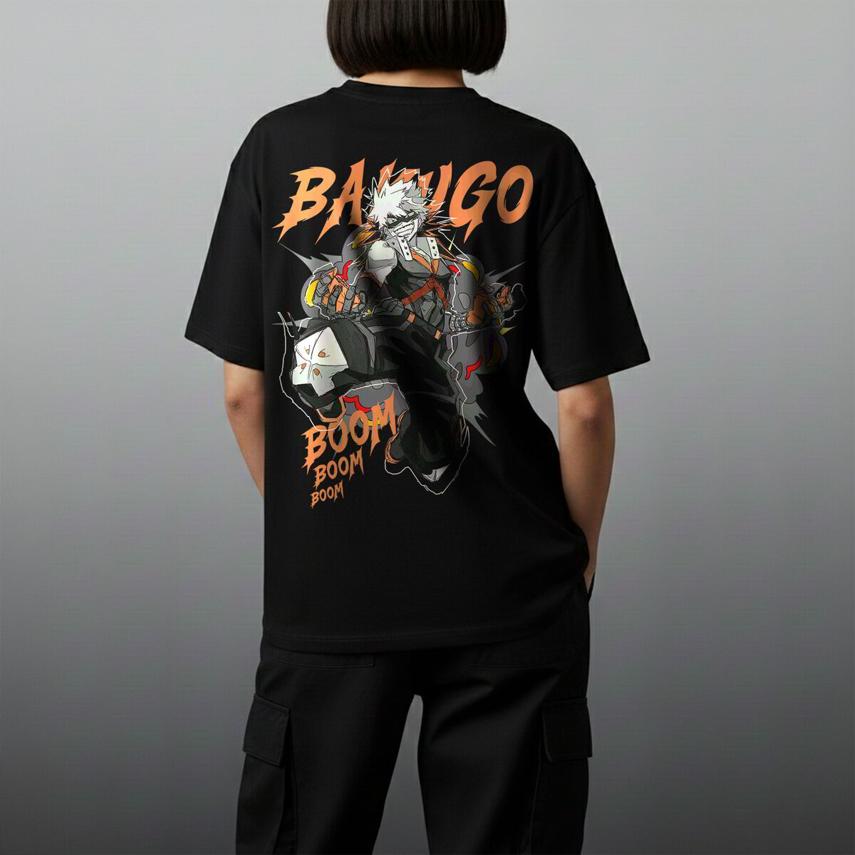 Oversize тениска Bakugo