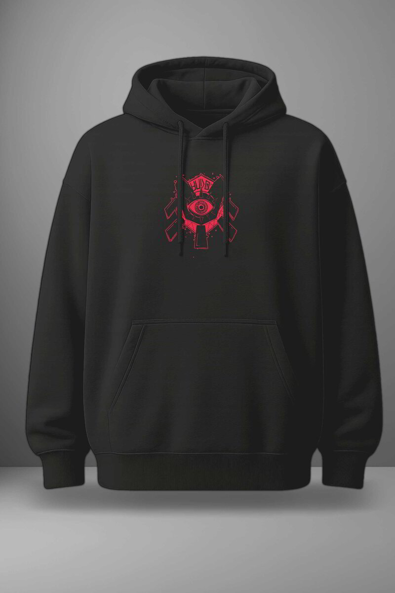 Oversize суичър Rudo Surebrec – Crimson – Черен
